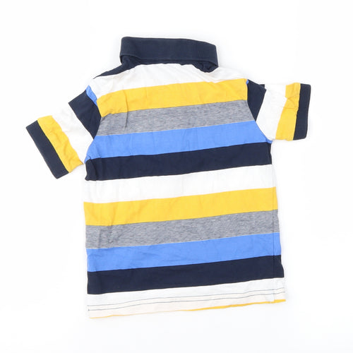 George Boys Blue Striped  Basic Polo Size 18-24 Months