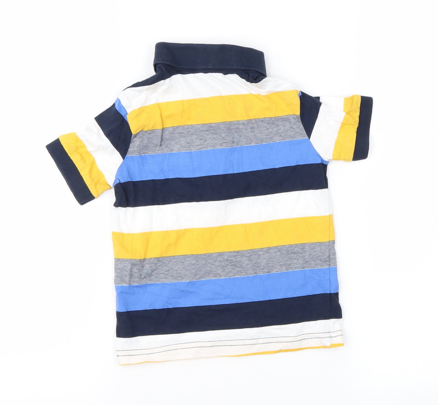 George Boys Blue Striped  Basic Polo Size 18-24 Months