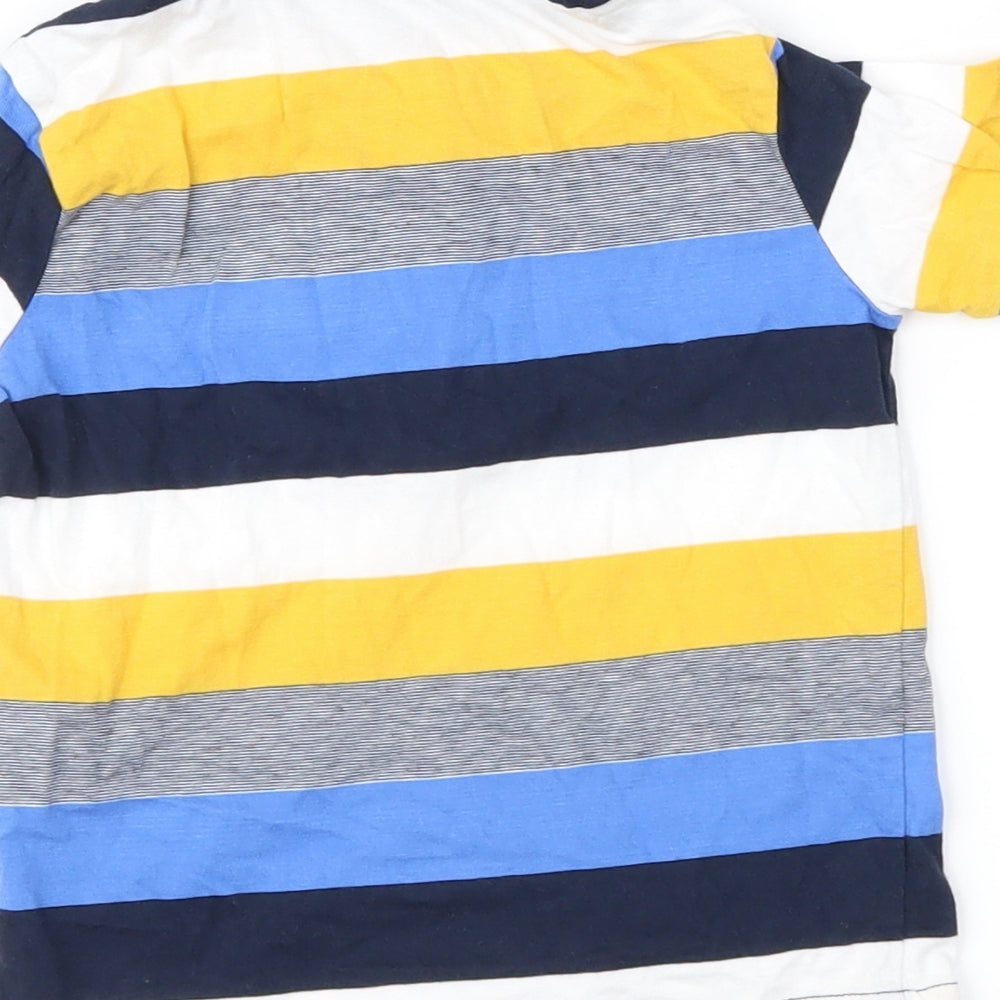 George Boys Blue Striped  Basic Polo Size 18-24 Months