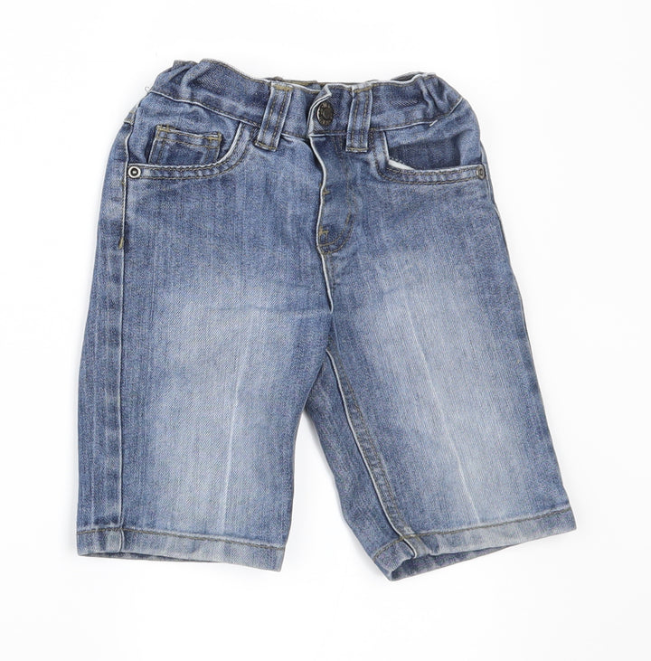 Denim & Co. Boys Blue Denim Chino Trousers Size 3-4 Years