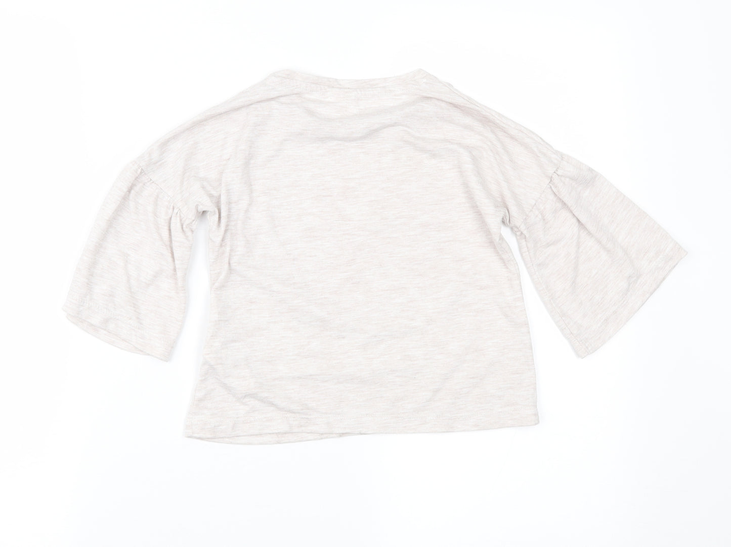 F&F Girls Beige   Cropped Blouse Size 7-8 Years
