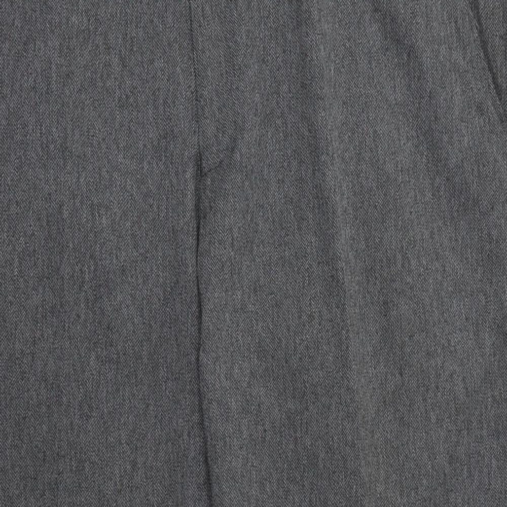 F&F Mens Grey Herringbone  Trousers  Size 38 L29 in