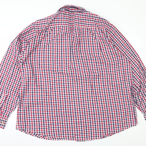 Rydale Mens Red Check   Button-Up Size 3XL