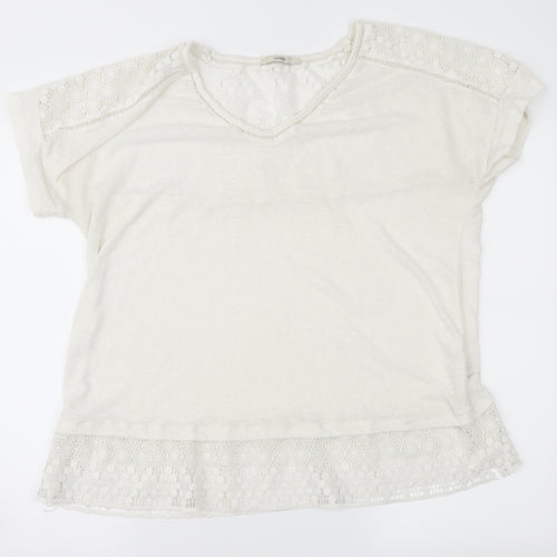 George Womens Ivory   Basic Blouse Size 18