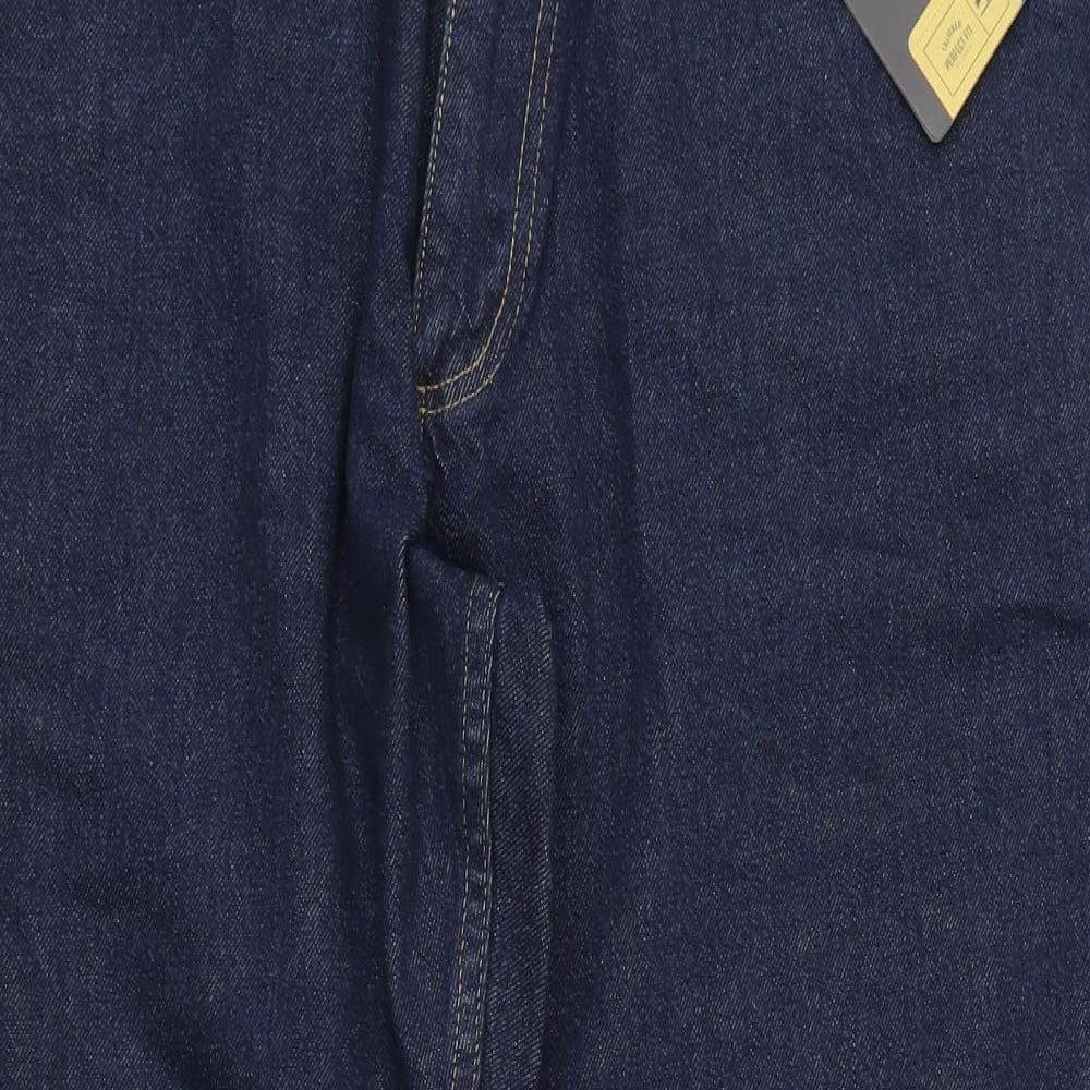 Forge Mens Blue  Denim Straight Jeans Size 38 in L27 in