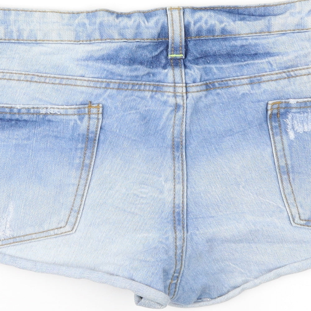 Denim & Co. Womens Blue  Denim Cut-Off Shorts Size 18 - Distressed