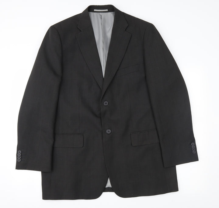 Hans Kelven Mens Grey   Jacket Suit Jacket Size 44