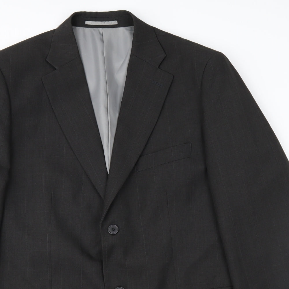 Hans Kelven Mens Grey   Jacket Suit Jacket Size 44