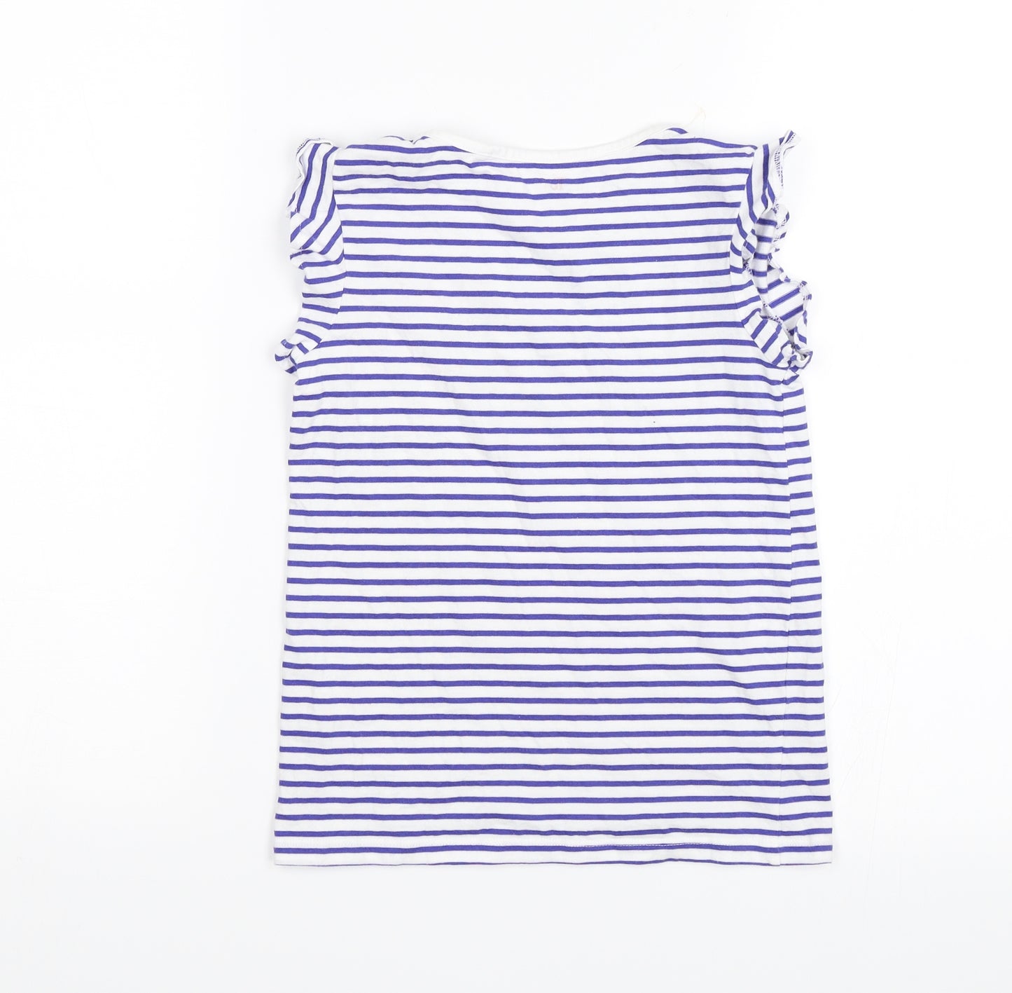 TU Girls Blue Striped  Basic T-Shirt Size 9 Years  - Cutie