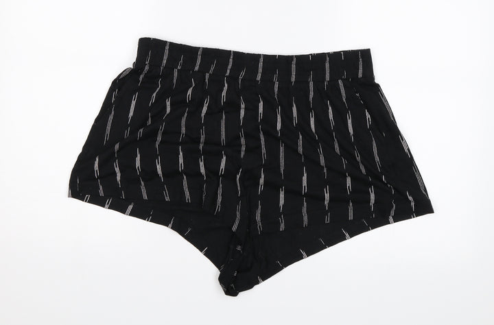 H&M Womens Black Hot Pants Shorts Size M