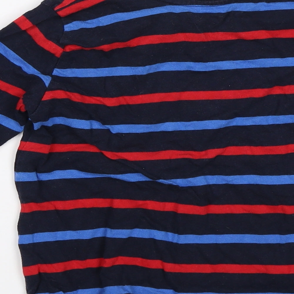 Primark Boys Blue Striped  Jersey T-Shirt Size 3-4 Years