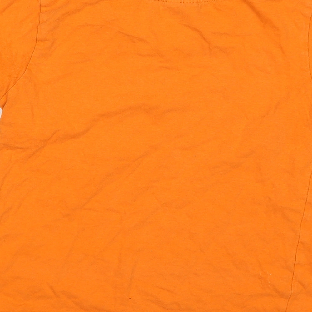 Preworn Boys Orange   Basic T-Shirt Size 5-6 Years  - Awesome