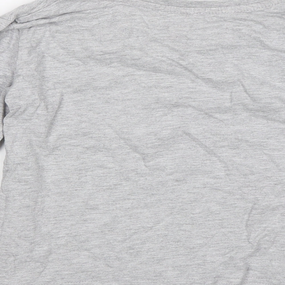 Primark Boys Grey   Jersey T-Shirt Size 4-5 Years  - Trouble Maker