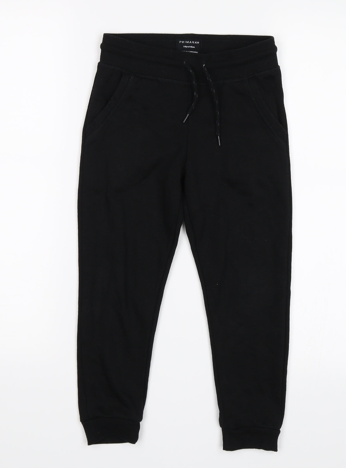 Primark Boys Black   Sweatpants Trousers Size 5-6 Years