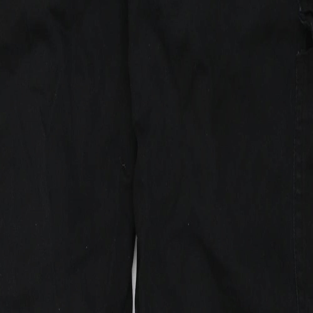 Denim & Co. Mens Black   Cargo Trousers Size 30 L29 in