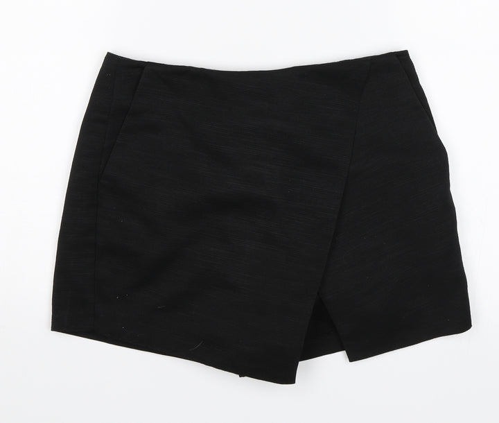 Topshop Girls Black Culotte Shorts Size 8 Years