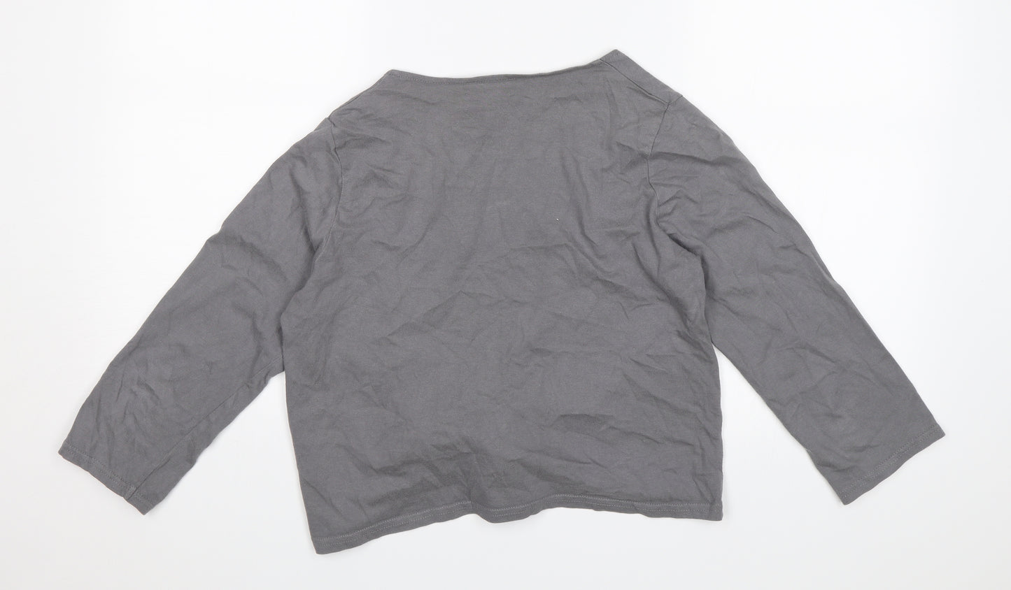 Cotton Traders Womens Grey   Shrug Jumper Size 10