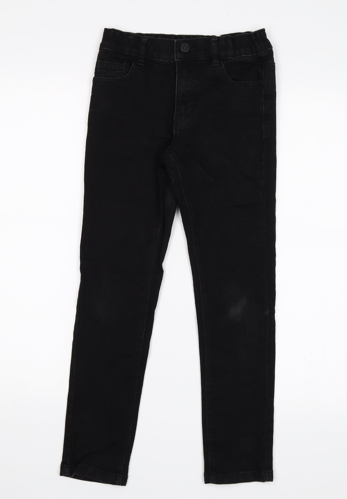 M&S Girls Black   Skinny Jeans Size 8-9 Years