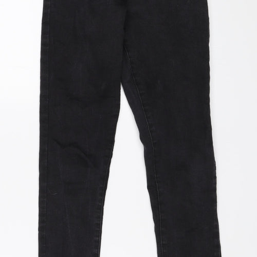 Denim & Co. Womens Black  Denim Skinny Jeans Size 10 L28 in