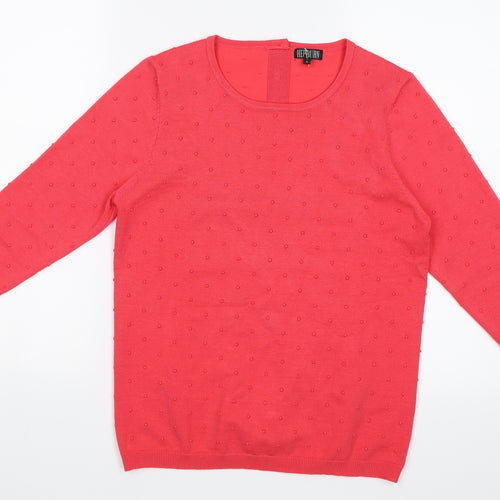 Hepburn Womens Pink   Pullover Jumper Size S
