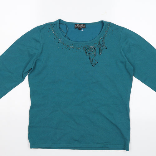 Casamia Womens Blue   Pullover Jumper Size S