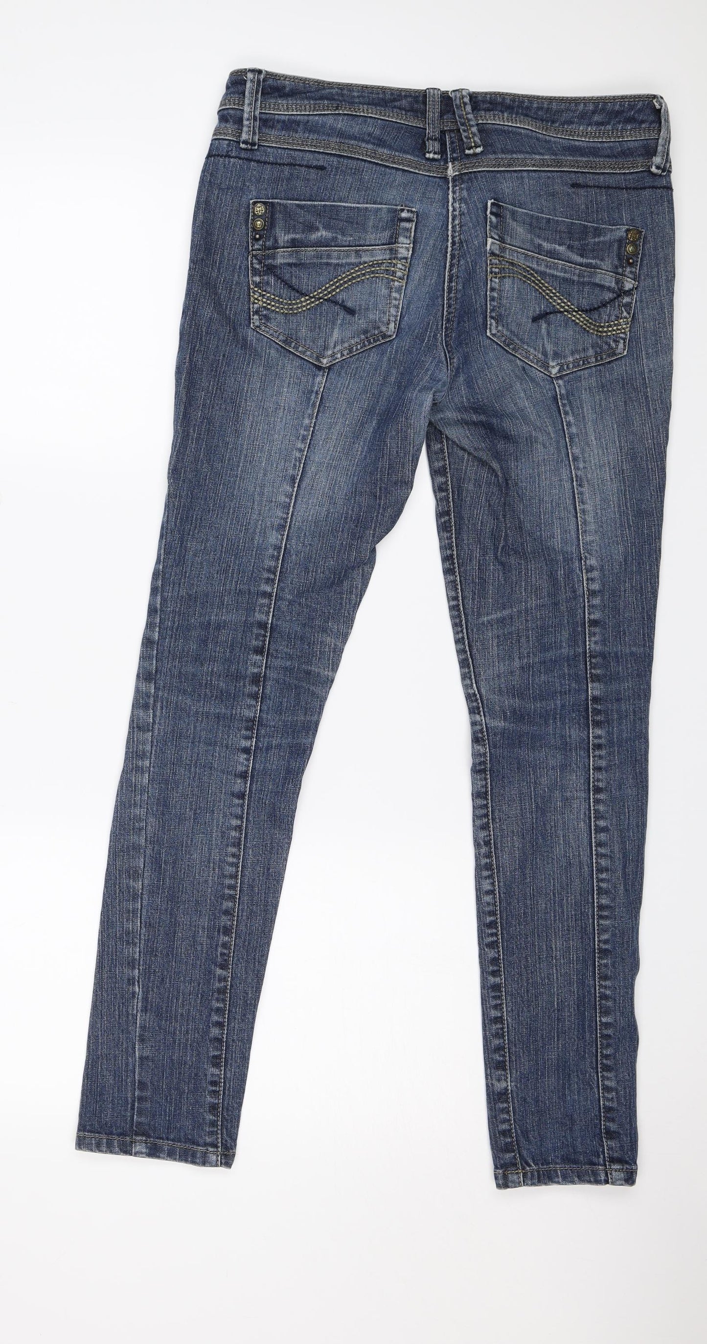 NEXT Womens Blue  Denim Skinny Jeans Size 10 L27 in