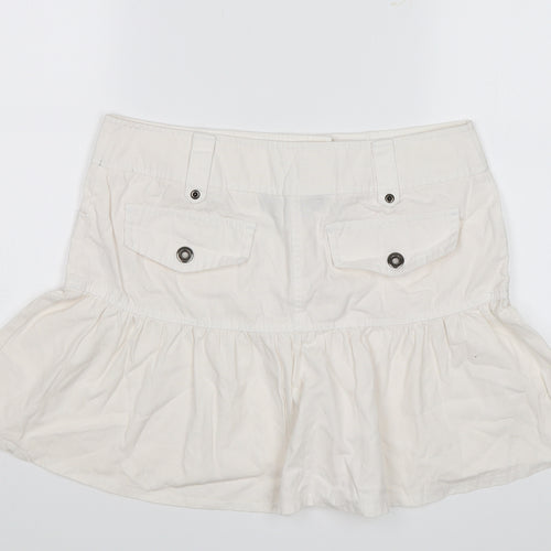 Dorothy Perkins Womens White   Mini Skirt Size 10
