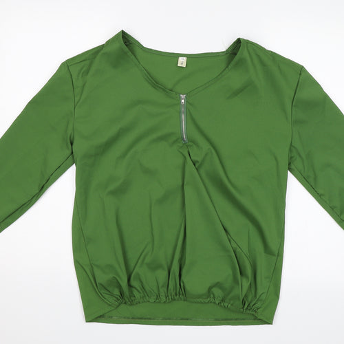 Wardrobe Wizard Womens Green   Basic Blouse Size XL