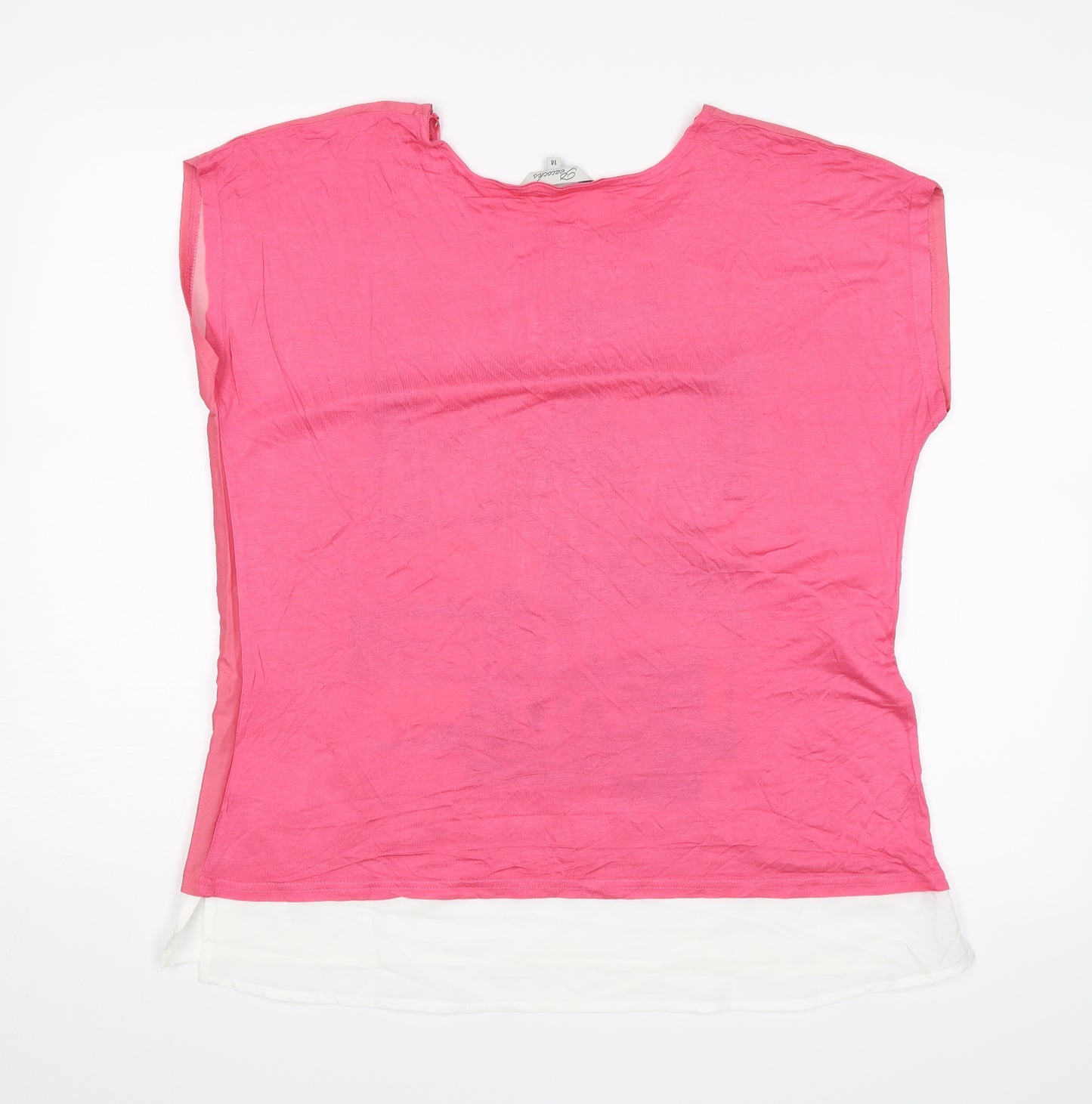 Peacocks Womens Pink   Basic Blouse Size 14  - Riviera