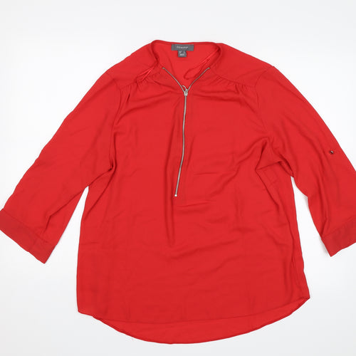rimark Womens Red   Basic Blouse Size 16