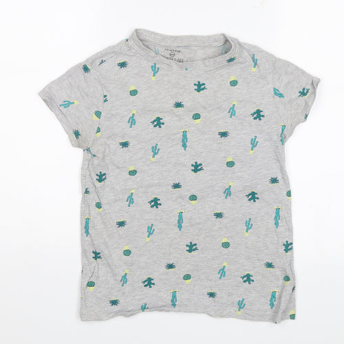 Primark Womens Grey   Basic T-Shirt Size 4