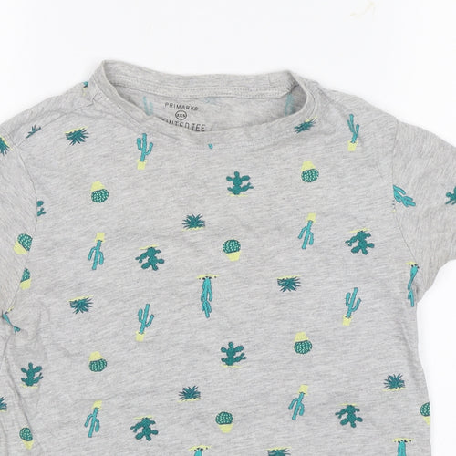 Primark Womens Grey   Basic T-Shirt Size 4