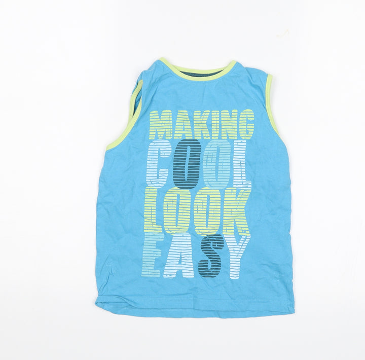 Urban Rascals Boys Blue Basic Tank Size 5-6 Years - Making cool look easy