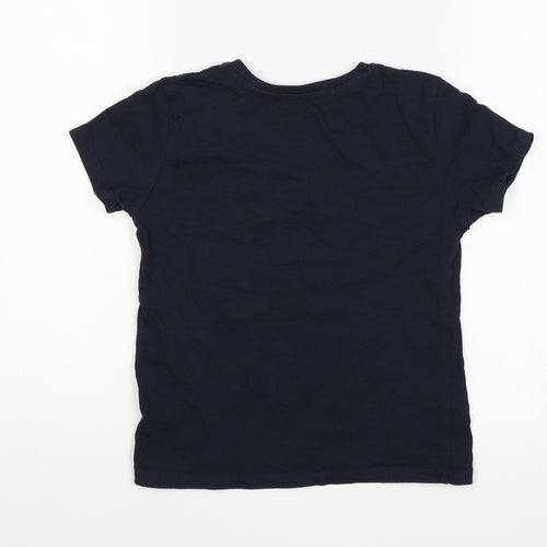 Primark Boys Blue   Basic T-Shirt Size 4-5 Years  - Super hero like dad