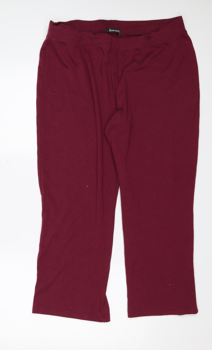 Bonmarché Womens Red Trousers Size L L24 in
