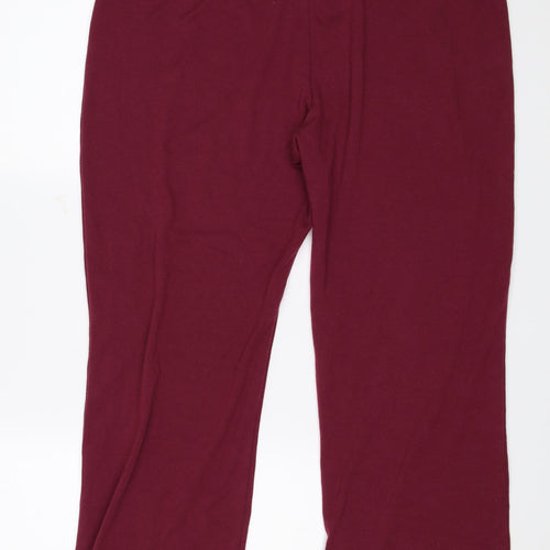 Bonmarché Womens Red   Trousers  Size L L24 in