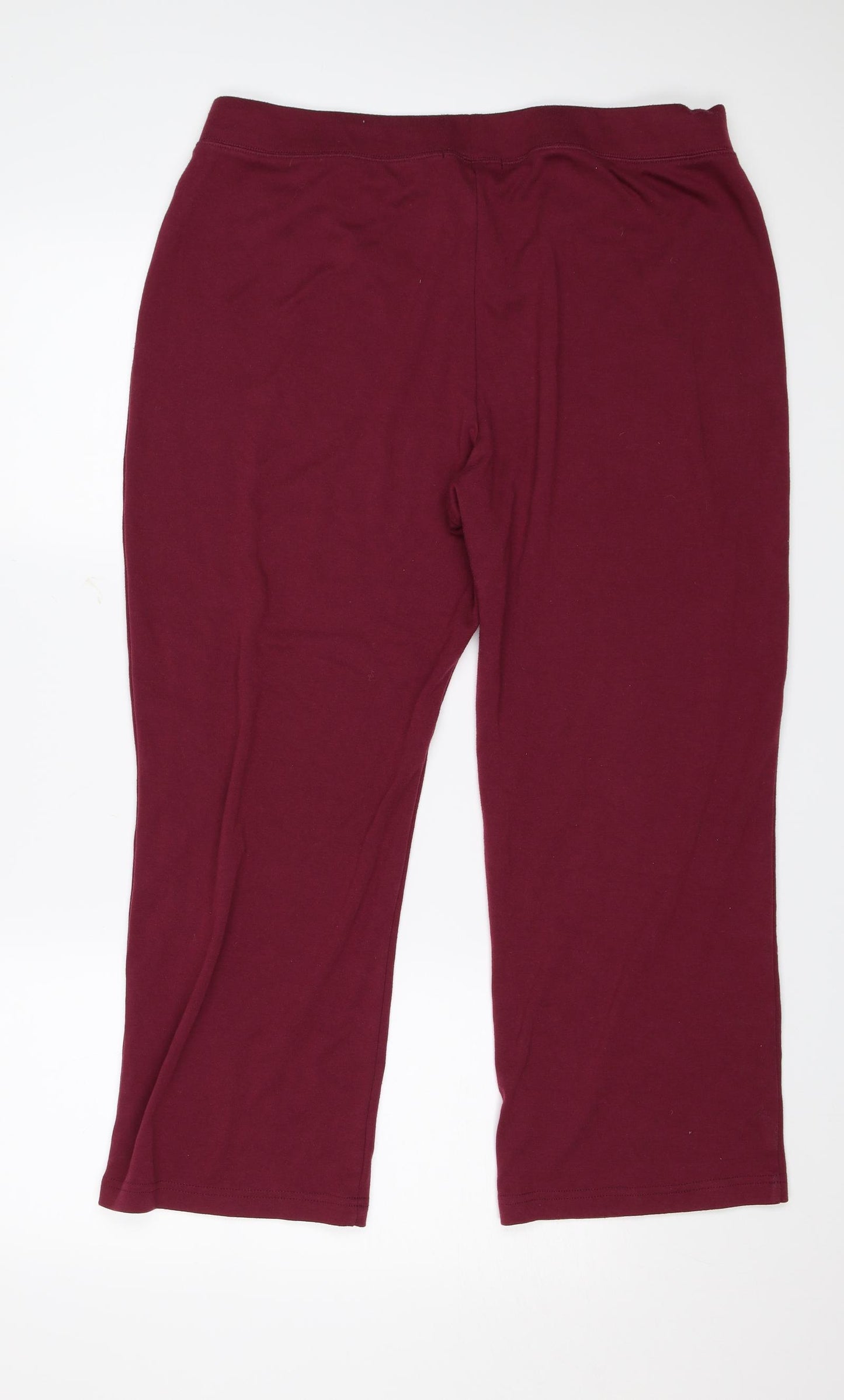 Bonmarché Womens Red   Trousers  Size L L24 in