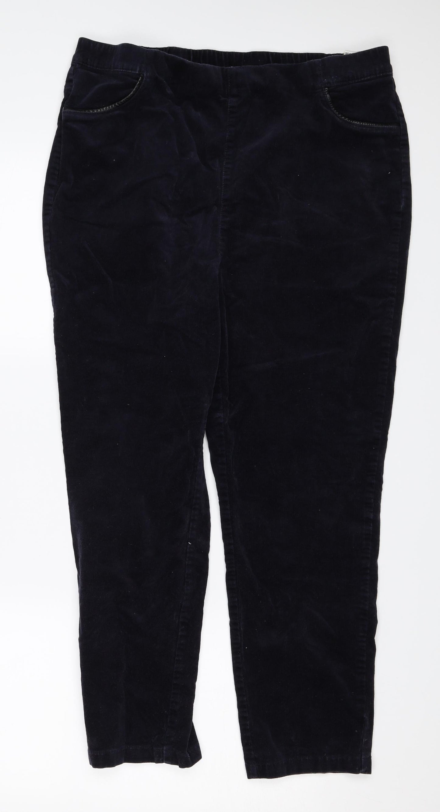 M&S Womens Blue   Trousers  Size 16 L24 in