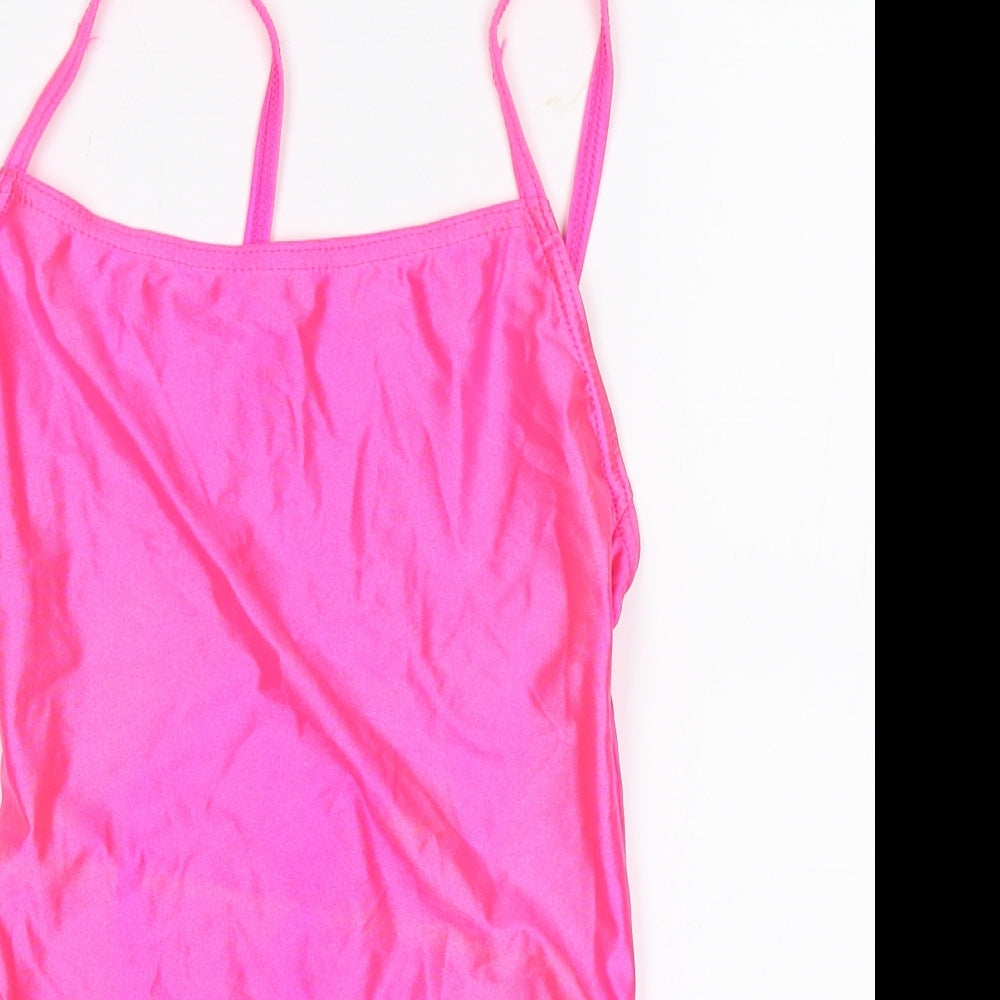 Dance Warehouse Womens Pink   Leotard One-Piece Size 2
