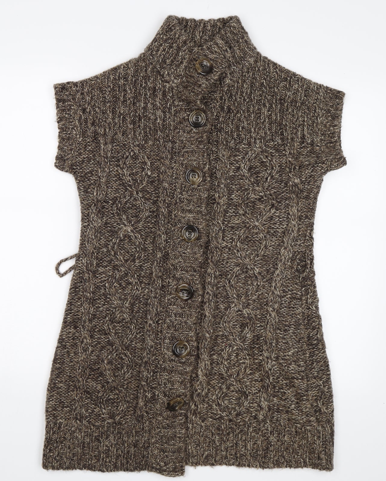 M&Co Womens Brown   Cardigan Jumper Size S