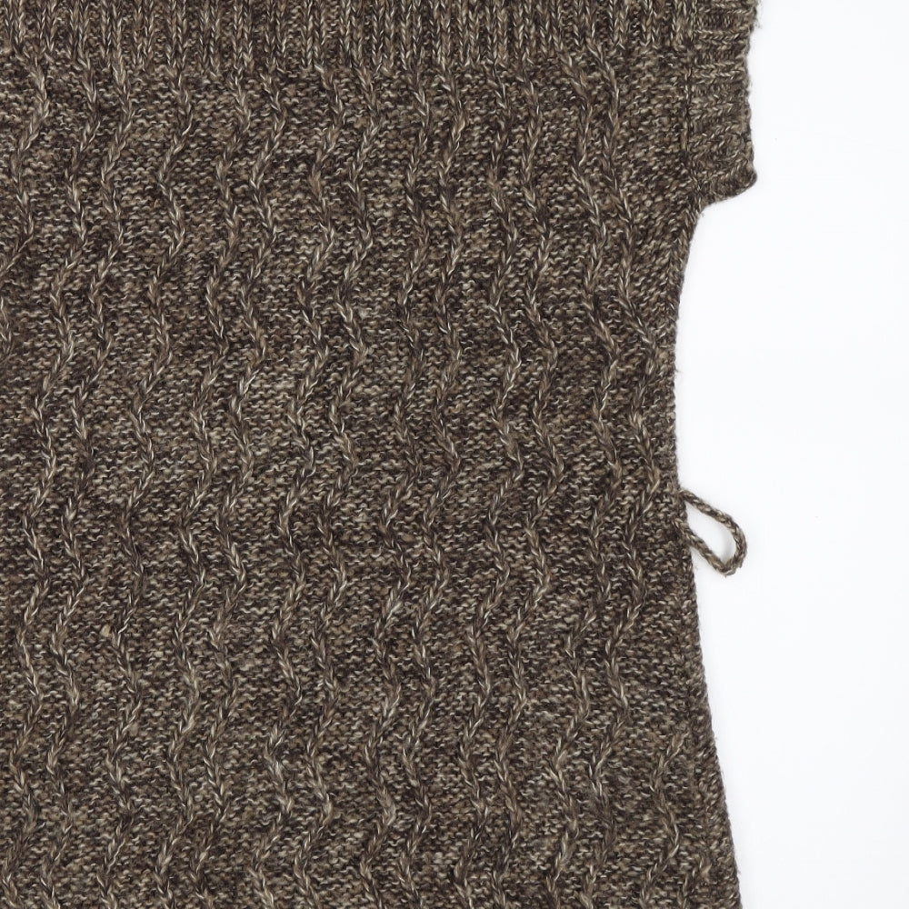 M&Co Womens Brown   Cardigan Jumper Size S