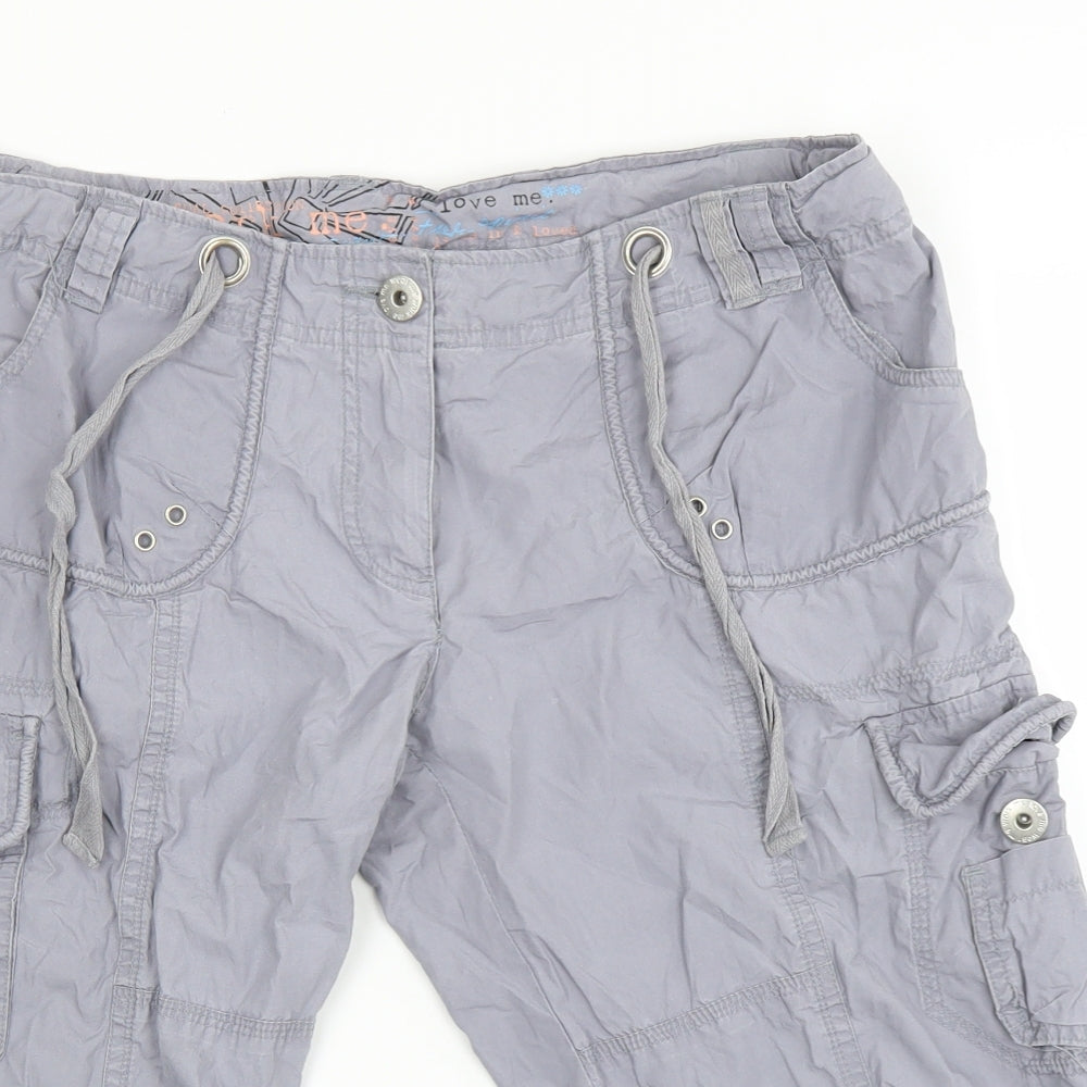 New Look Womens Grey   Bermuda Shorts Size 12