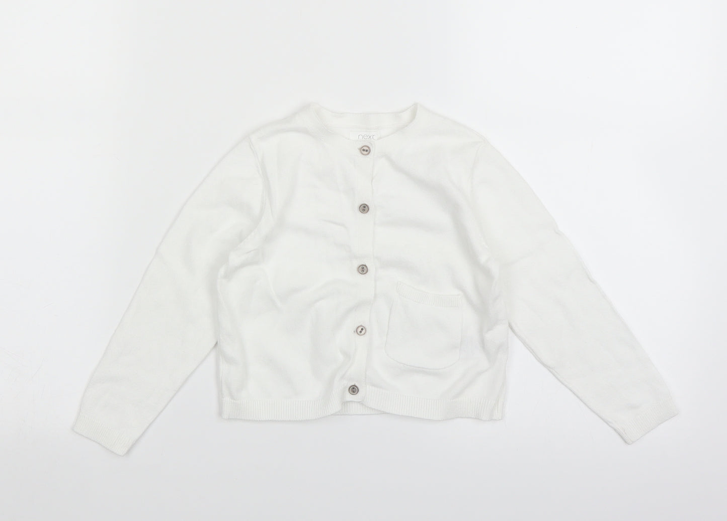 NEXT Girls White   Cardigan Jumper Size 2-3 Years