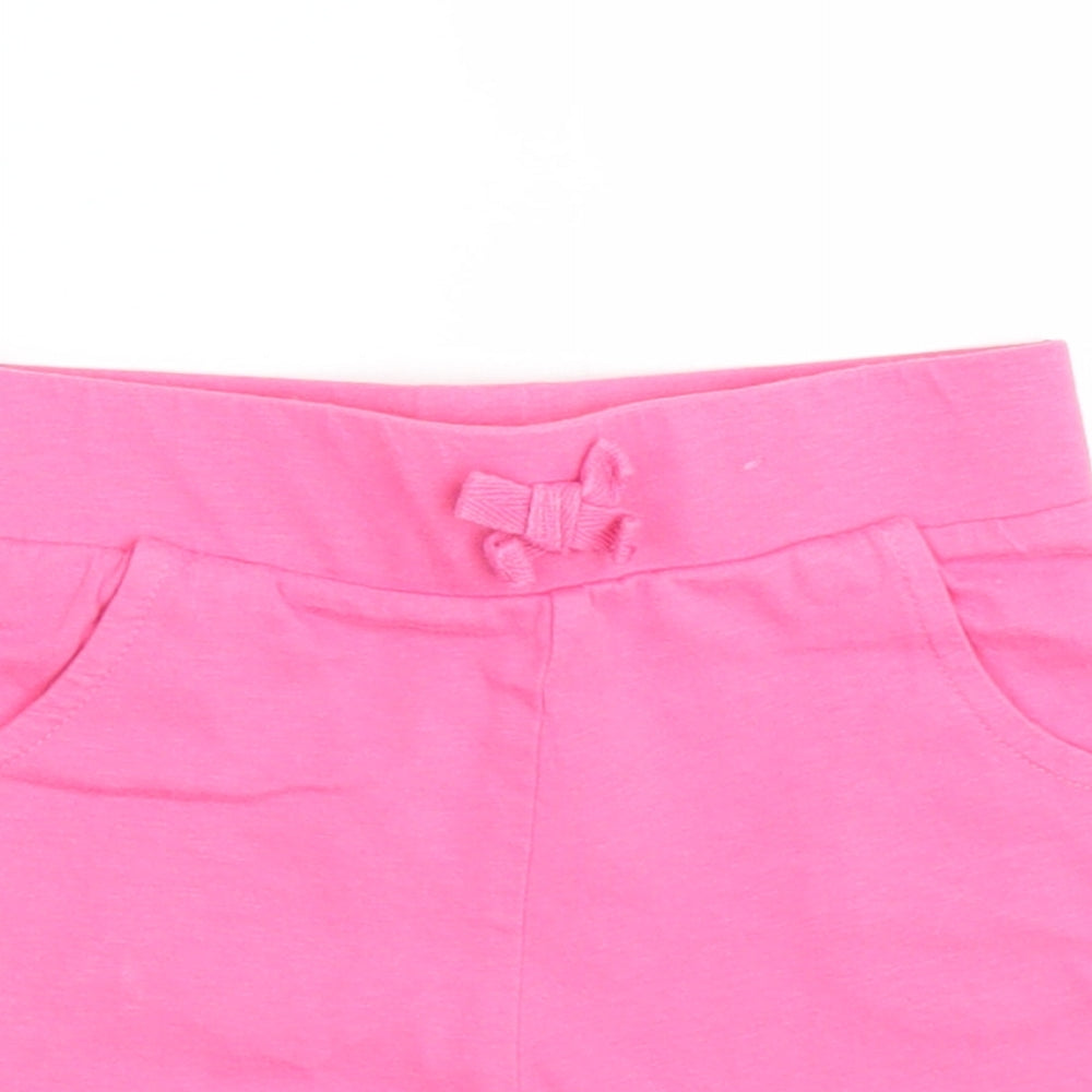 George Girls Pink   Sailor Shorts Size 2-3 Years