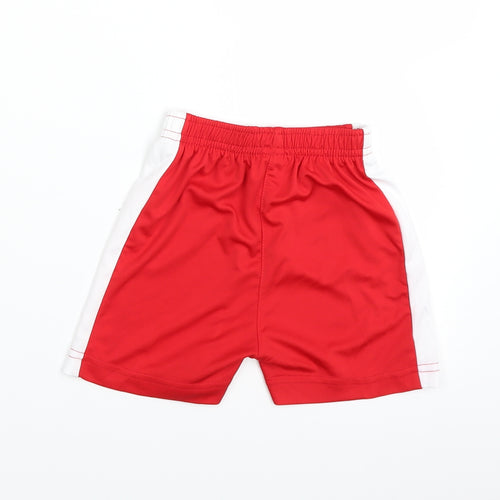 Preworn Boys Red   Bermuda Shorts Size 3 Years