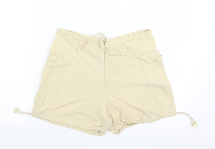 L.F.L. Womens Beige Bermuda Shorts Size 12
