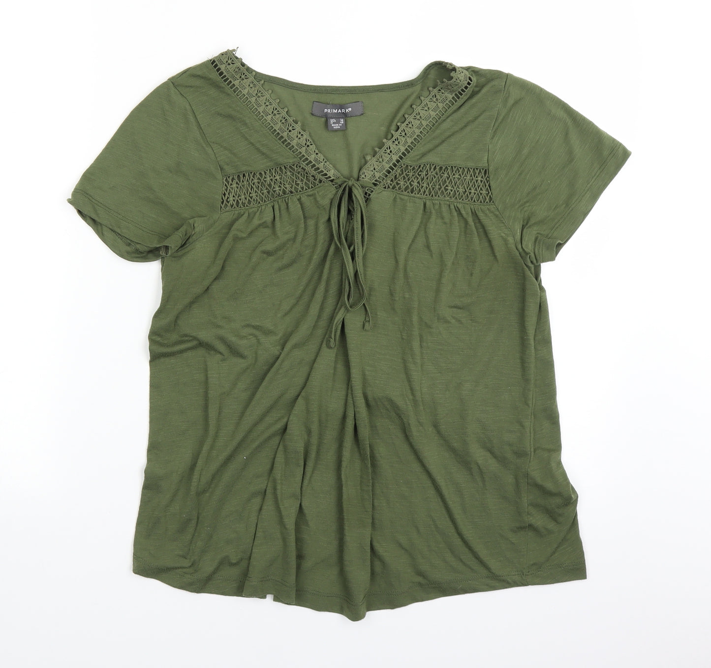 Primark Womens Green   Basic T-Shirt Size 14