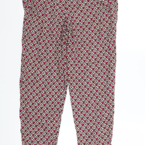George Womens Pink Geometric  Trousers  Size 12 L25 in