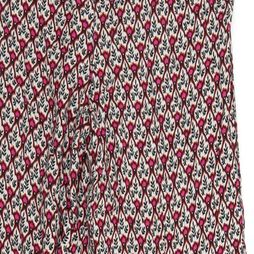 George Womens Pink Geometric  Trousers  Size 12 L25 in