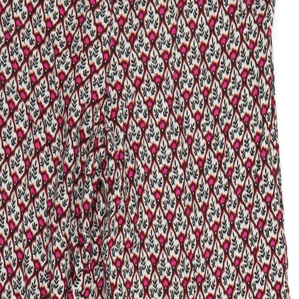 George Womens Pink Geometric  Trousers  Size 12 L25 in